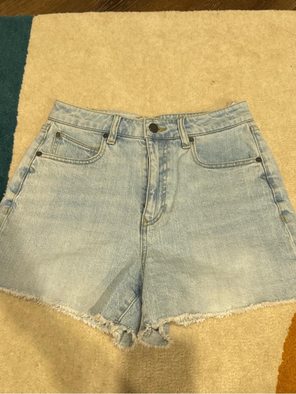 Volcom Light Blue Cutoff Denim Shorts